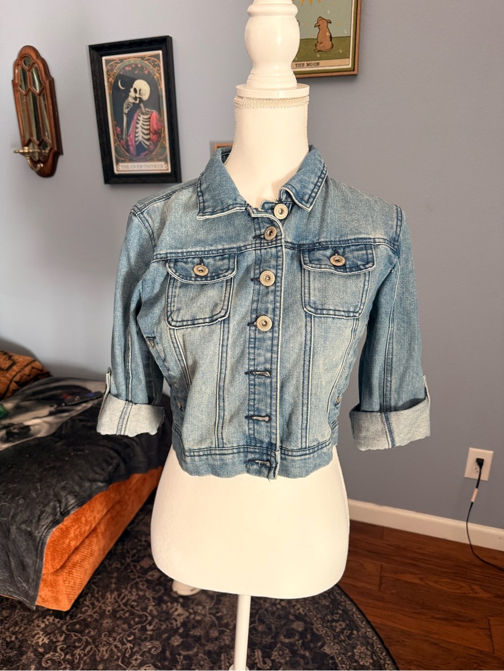 Highway Jeans Light Blue Cropped Denim Jacket